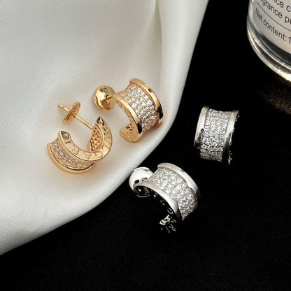 [Rosla Jewelry]ZERO 1 DIAMOND PAVED EARRINGS