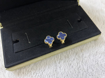 [Rosla Jewelry]CLOVER PIETERSITE MEDIUM STUD EARRINGS