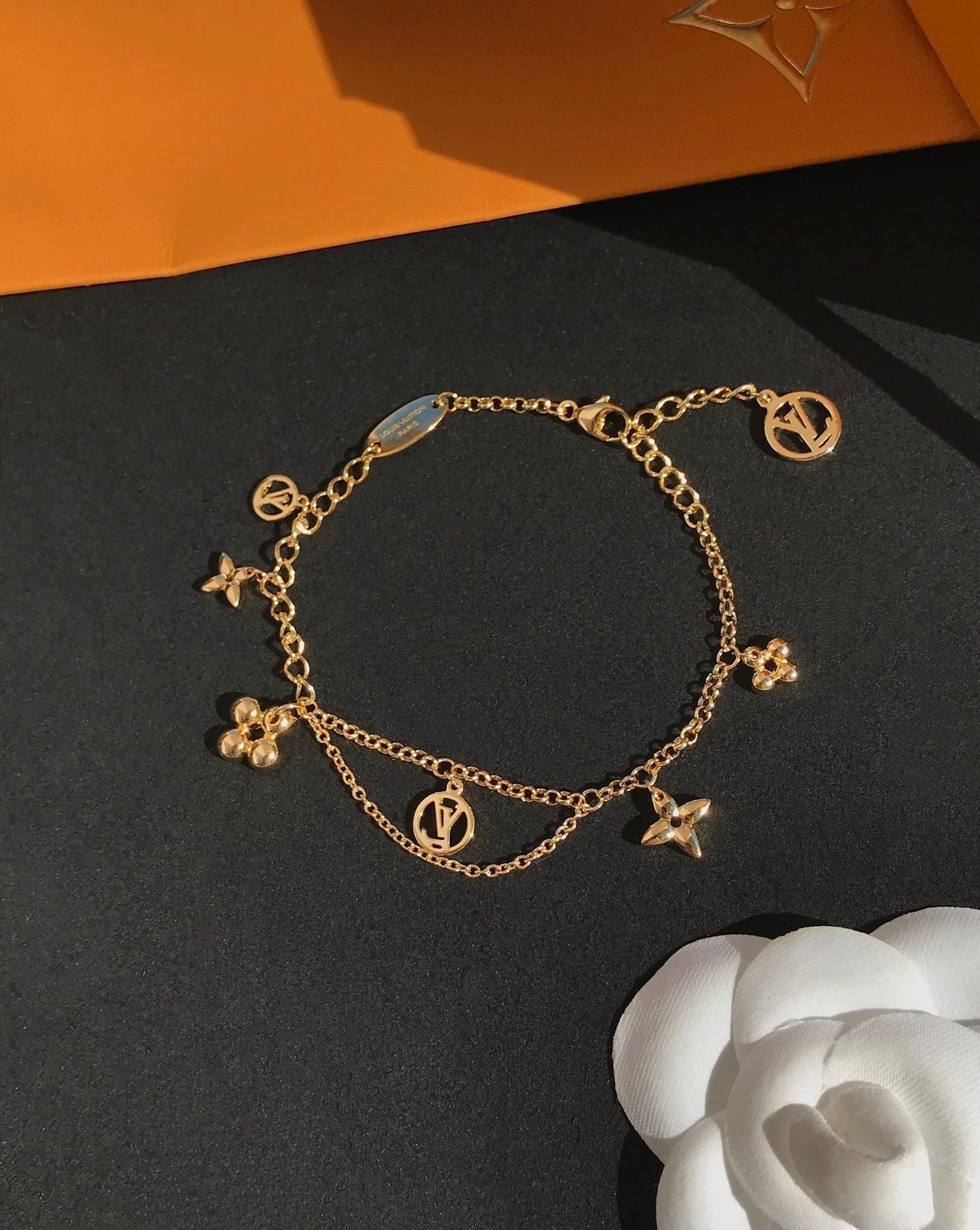 [Rosla Jewelry]BLOOMING PINK GOLD MOP BRACELET