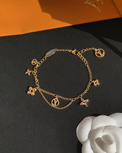 [Rosla Jewelry]BLOOMING PINK GOLD MOP BRACELET