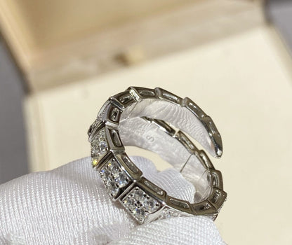 [Rosla Jewelry]SERPENTI RING SILVER DIAMOND PAVED