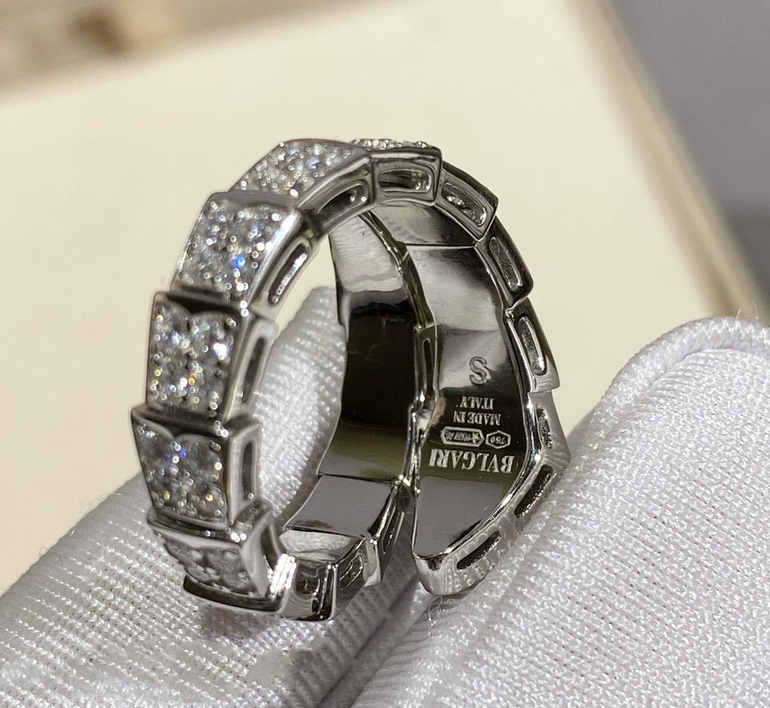 [Rosla Jewelry]SERPENTI RING SILVER DIAMOND PAVED