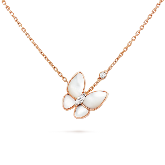 [Rosla Jewelry]BUTTERFLY MOP DIAMOND NECKLACE