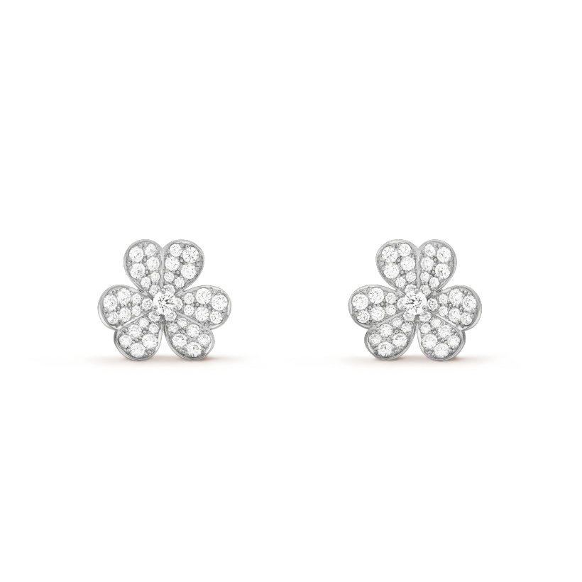 [Rosla Jewelry]CLOVER COMOS DIAMOND EARRINGS SILVER