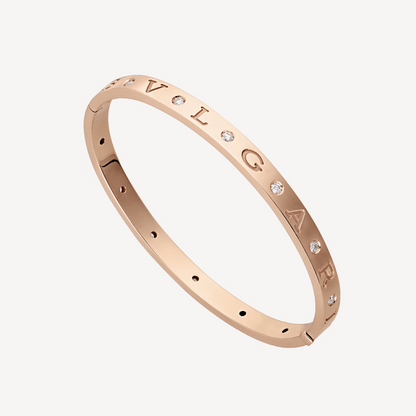 [Rosla Jewelry]ZERO 1 PINK GOLD 12 DIAMONDS BRACELET