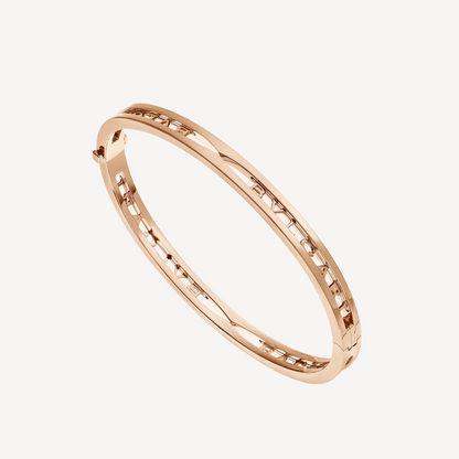 [Rosla Jewelry]ZERO 1 SPIRAL LOGO PINK GOLD BRACELET