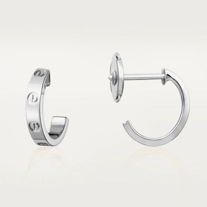 [Rosla Jewelry]LOVE EARRINGS 2.65MM SILVER