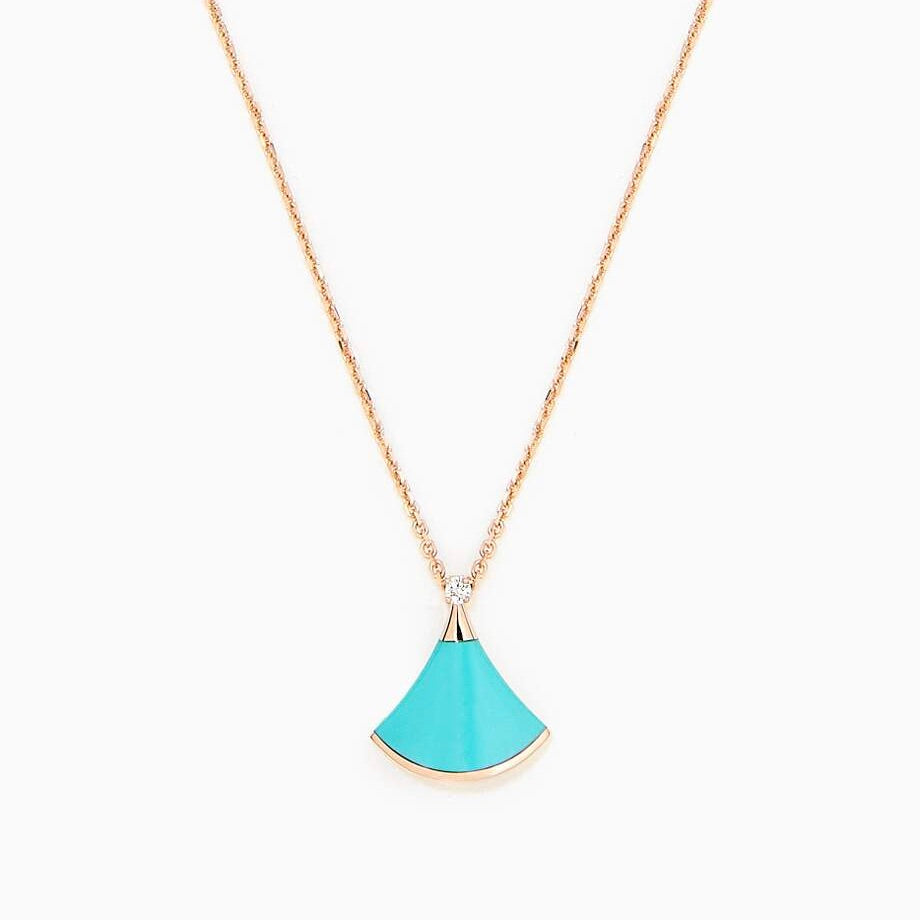 [Rosla Jewelry]DREAM NECKLACE TURQUOISE PINK GOLD