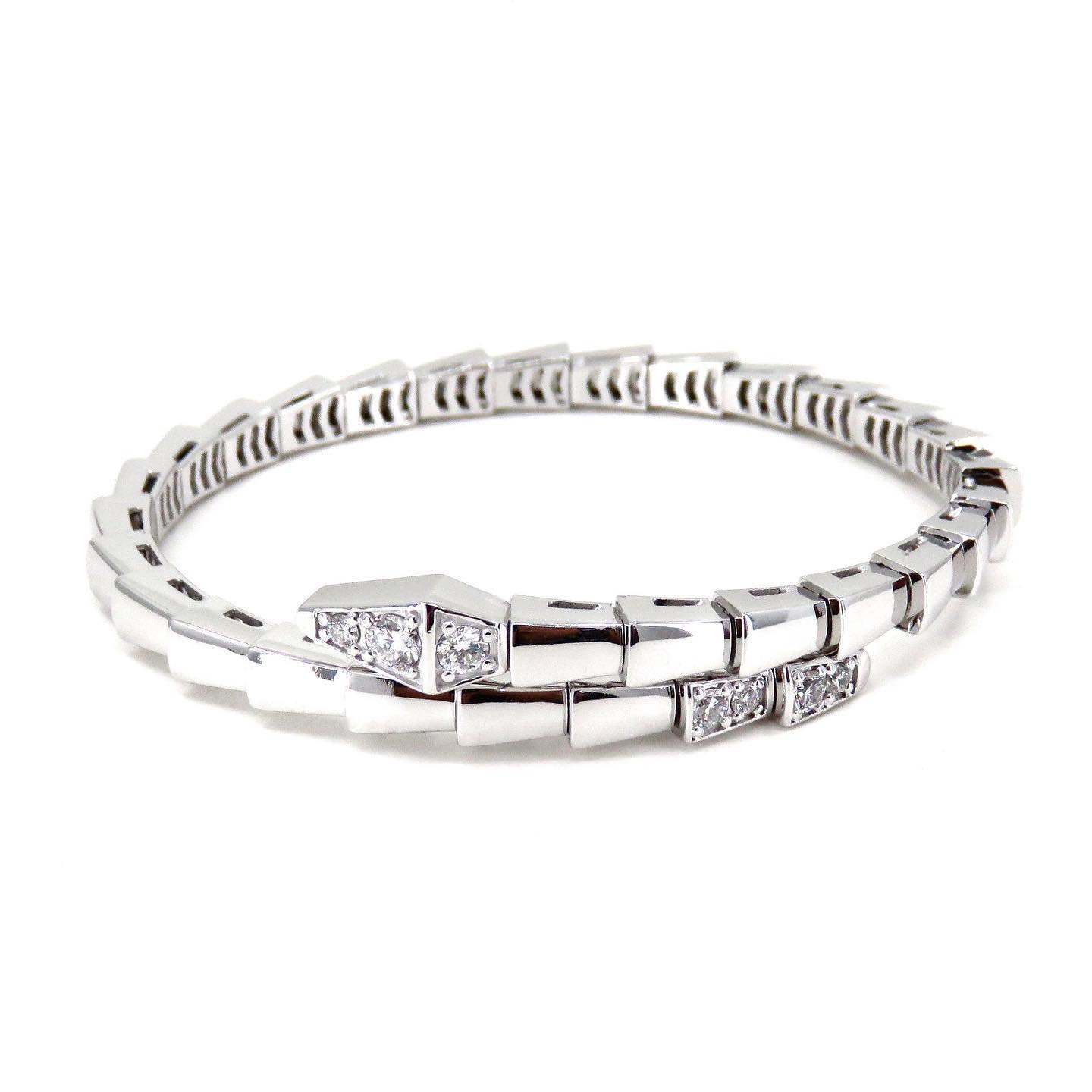 [Rosla Jewelry]SERPENTI BRACELET DIAMONDS SILVER