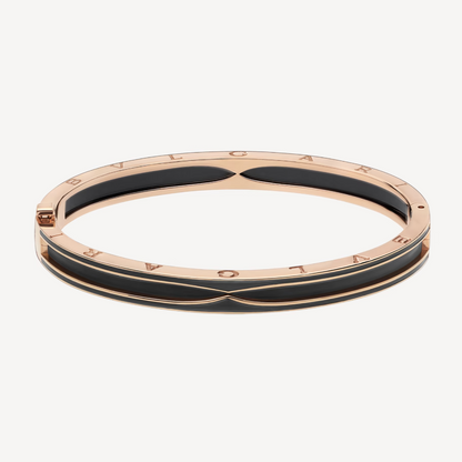 [Rosla Jewelry]ZERO 1 PINK GOLD WITH MATTE BLACK CERAMIC BRACELET