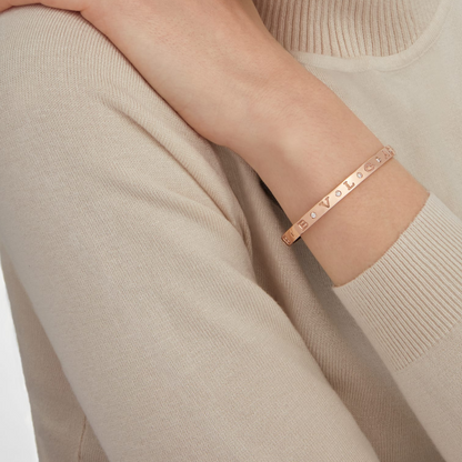 [Rosla Jewelry]ZERO 1 PINK GOLD 12 DIAMONDS BRACELET