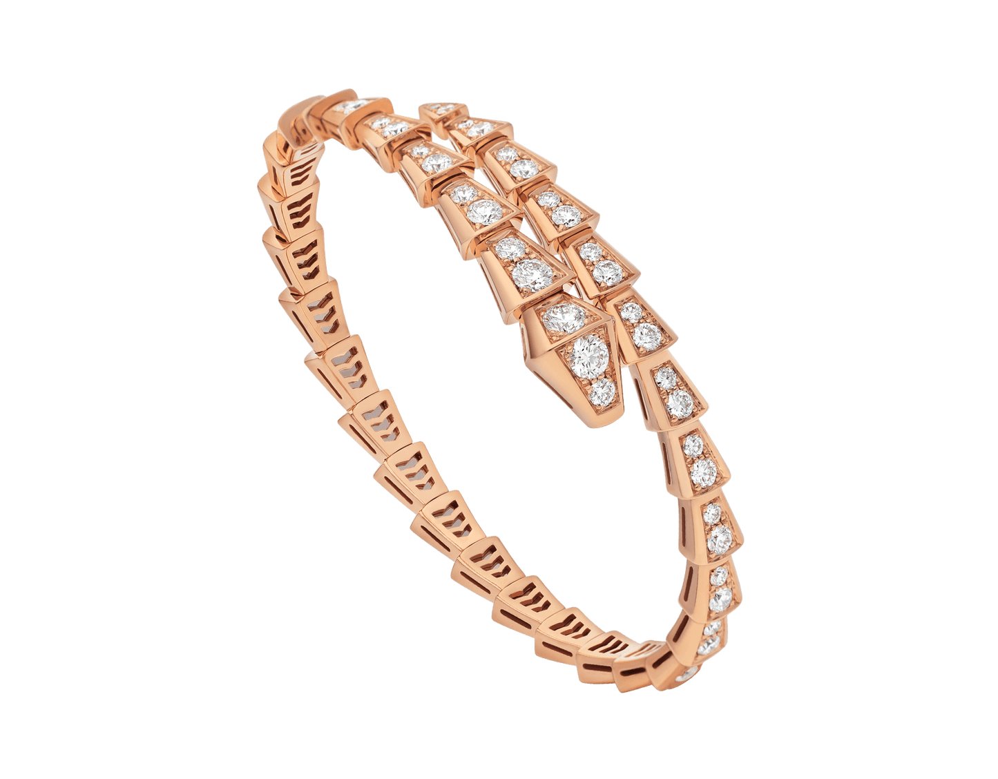 [Rosla Jewelry]SERPENTI BRACELET 6.8MM PINK GOLD DIAMOND