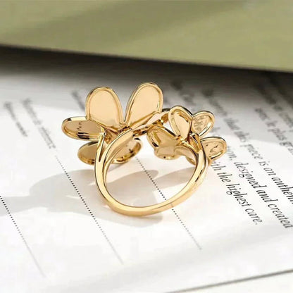 [Rosla Jewelry]CLOVER COMOS GOLD DIAMOND RING