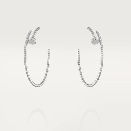 [Rosla Jewelry]JUSTE EARRINGS FULL DIAMONDS 1.8MM