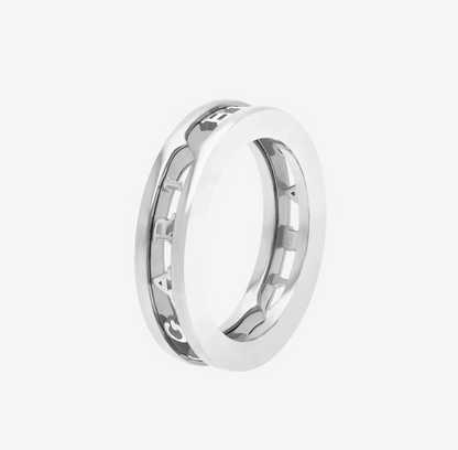 [Rosla Jewelry]ZERO 1 ONE-BAND WITH OPENWORK LOGO SPIRAL RING