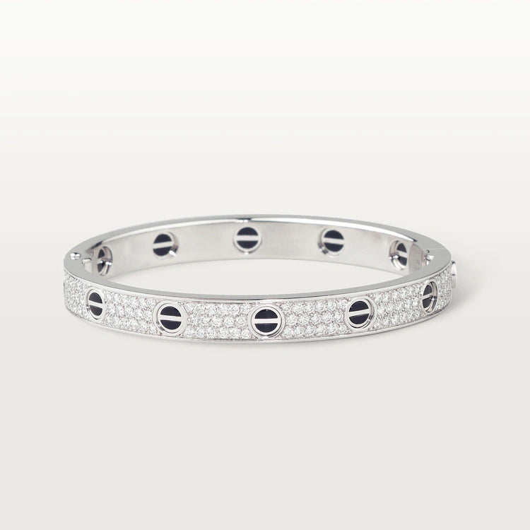 [Rosla Jewelry]LOVE BRACELET 6.1MM DIAMOND-PAVED CERAMIC