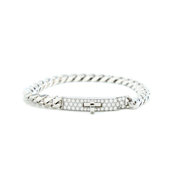 [Rosla Jewelry]KELLY CHAIN SILVER DIAMOND BRACELET