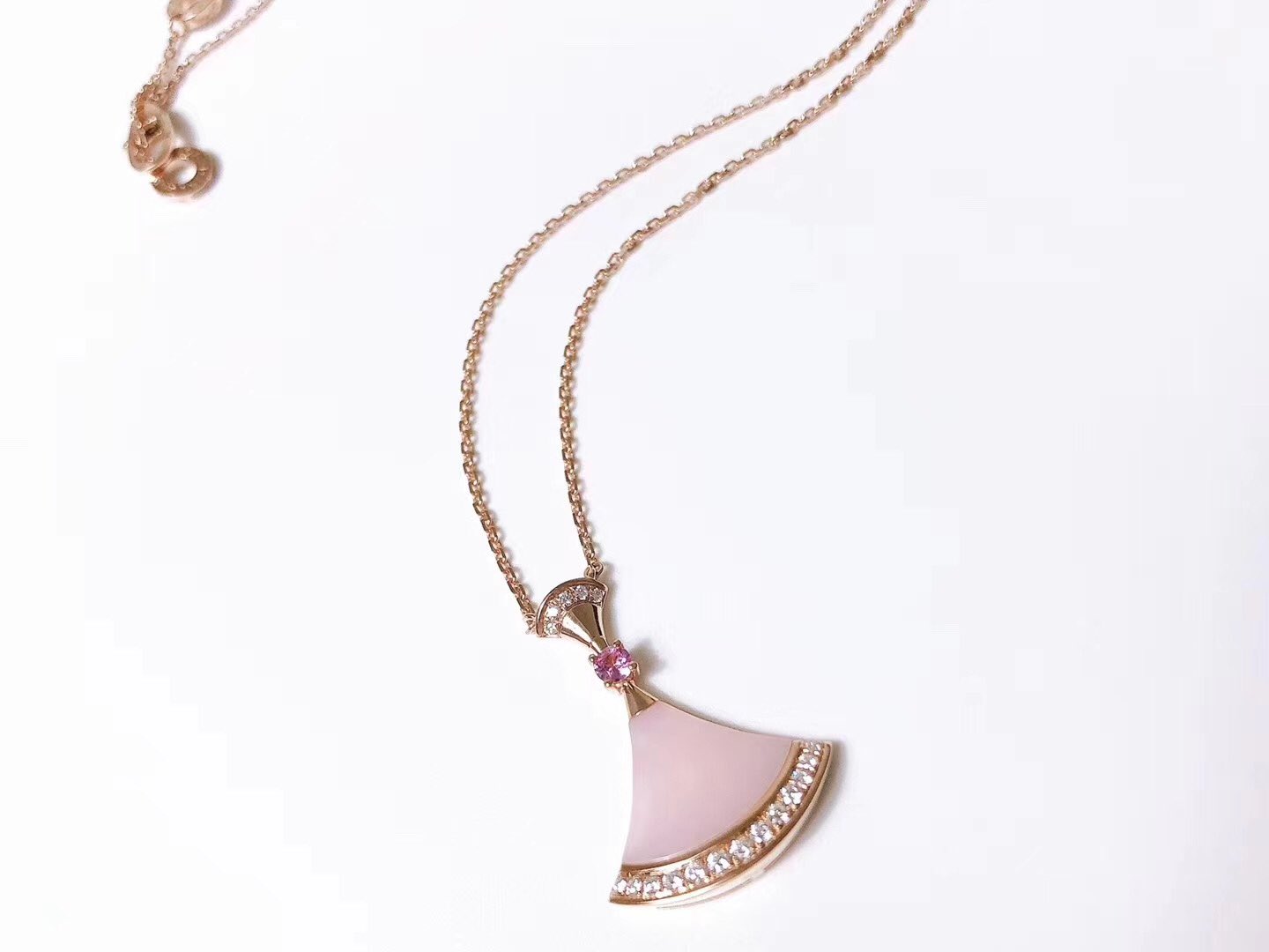 [Rosla Jewelry]DREAM NECKLACE PINK MOP DIAMOND