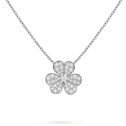 [Rosla Jewelry]CLOVER DIAMOND NECKLACE SILVER