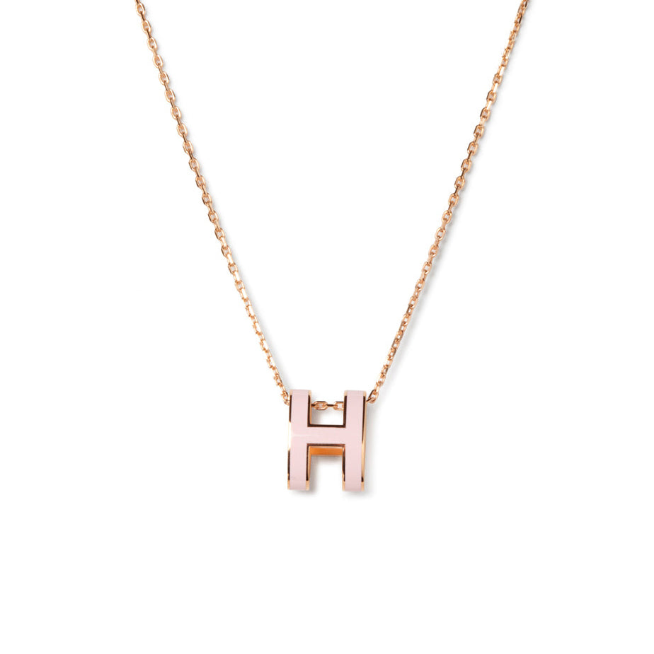[Rosla Jewelry]POP H PEDANT PINK GOLD