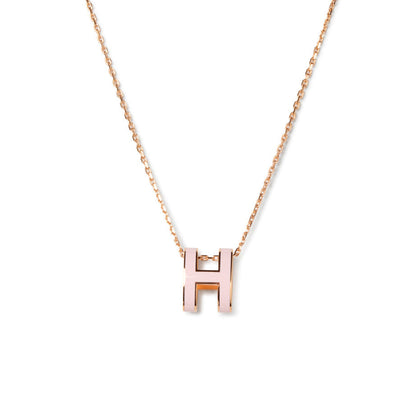 [Rosla Jewelry]POP H PEDANT PINK GOLD
