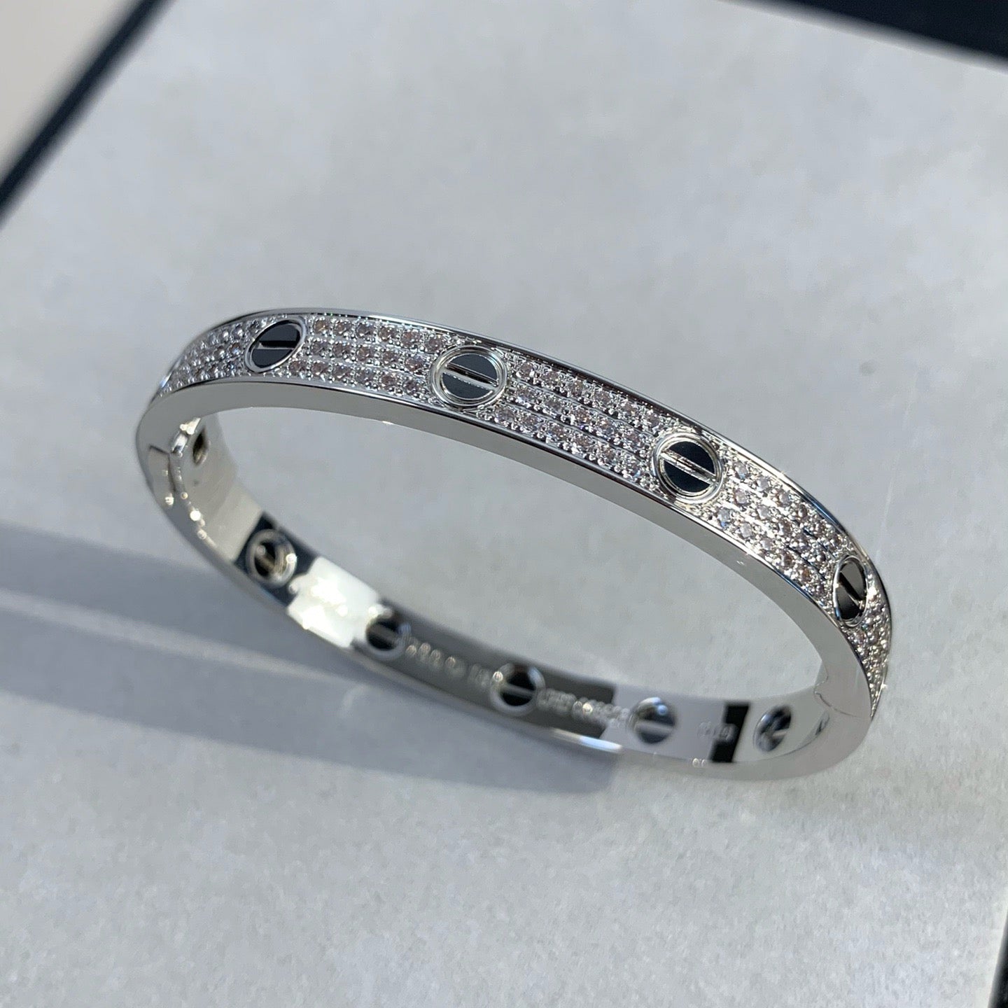 [Rosla Jewelry]LOVE BRACELET 6.1MM DIAMOND-PAVED CERAMIC