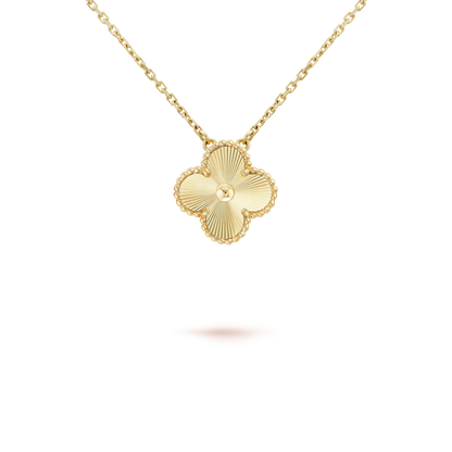 [Rosla Jewelry]CLOVER 15MM LASER NECKLACE