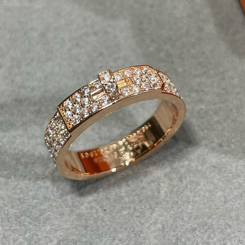 [Rosla Jewelry]KELLY PINK GOLD DIAMOND RING