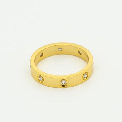 [Rosla Jewelry]LOVE RING 3.6MM 8 DIAMONDS