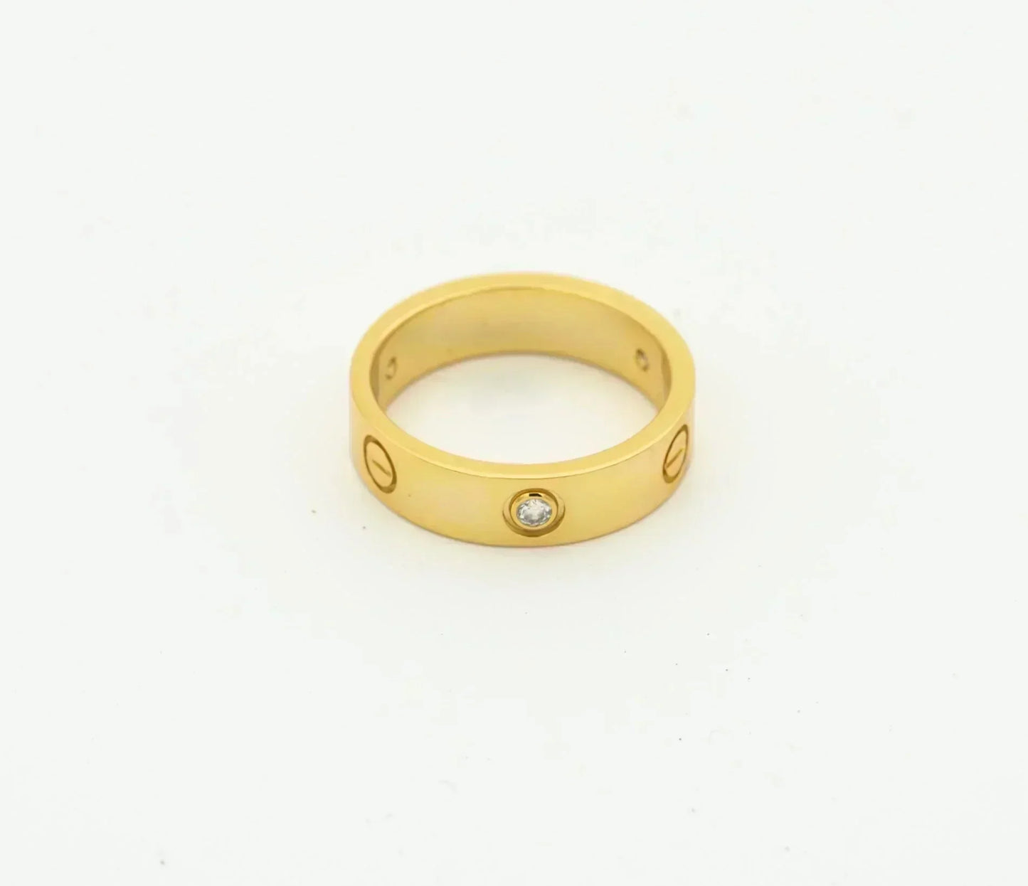 [Rosla Jewelry]LOVE RING 4MM 1 DIAMOND GOLD