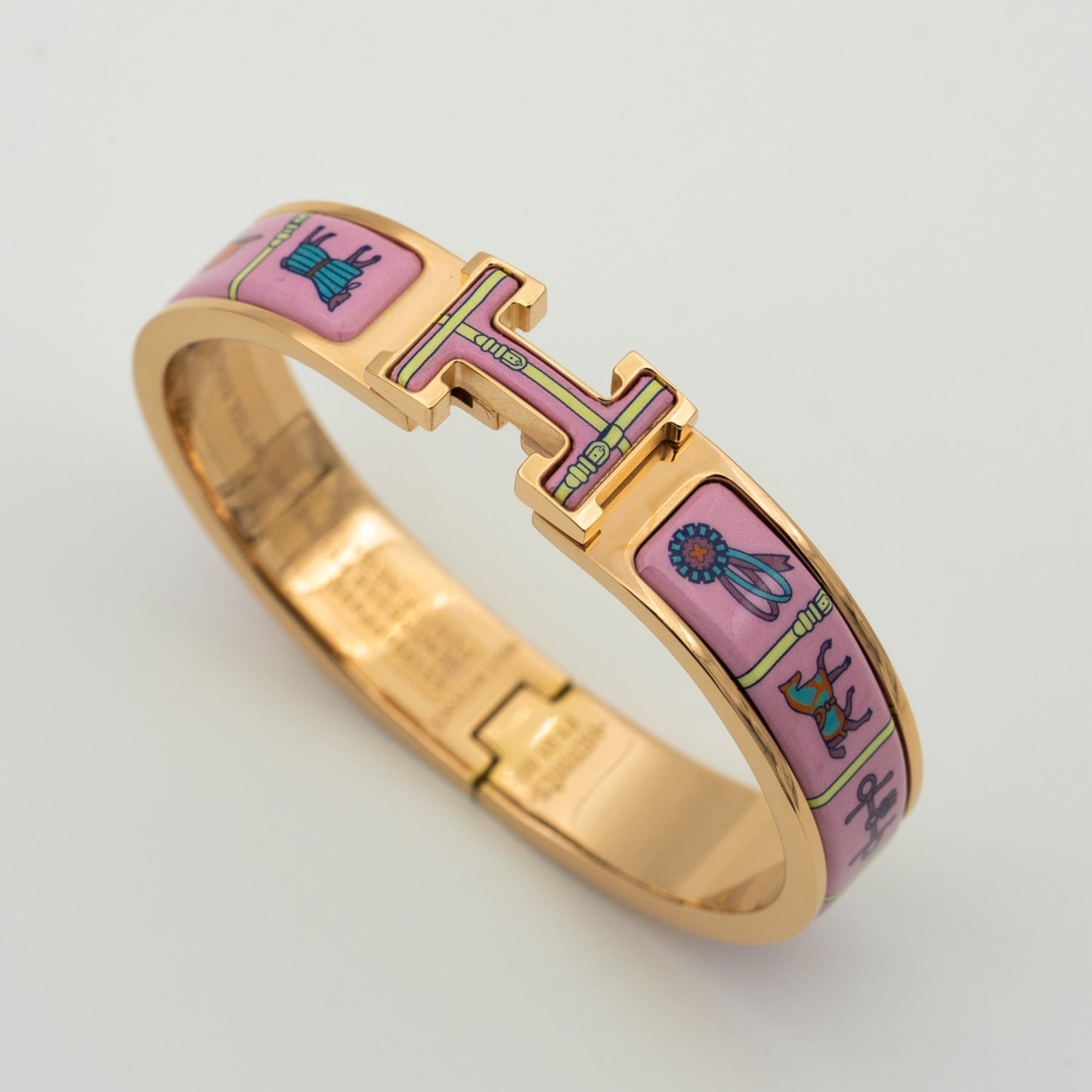 [Rosla Jewelry]H PINK GOLD BRACELET PINK CERAMIC