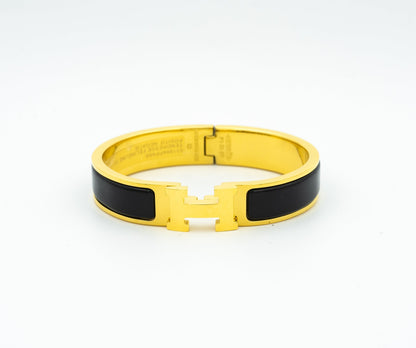 [Rosla Jewelry]H BLACK BRACELET