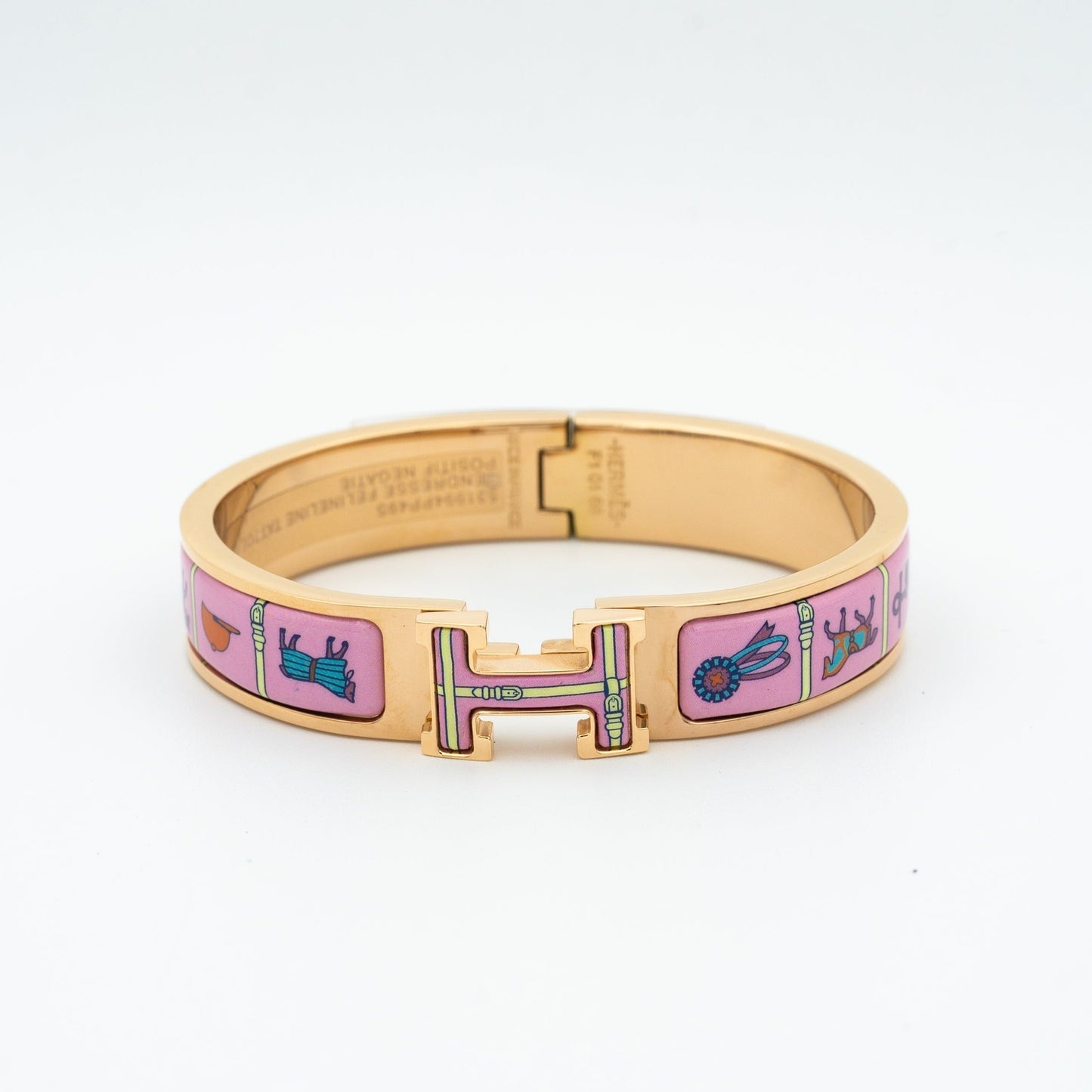 [Rosla Jewelry]H PINK GOLD BRACELET PINK CERAMIC