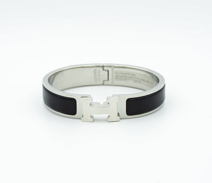 [Rosla Jewelry]H BLACK BRACELET