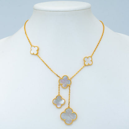 [Rosla Jewelry]CLOVER MOTHER OF PEARL NECKLACE 6 MOTIF