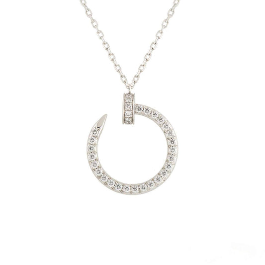 [Rosla Jewelry]JUSTE NECKLACE SILVER DIAMONDS