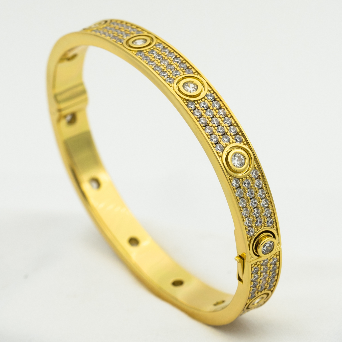 [Rosla Jewelry]LOVE BRACELET 6.1MM DIAMOND-PAVED 10 BIG DIAMONDS