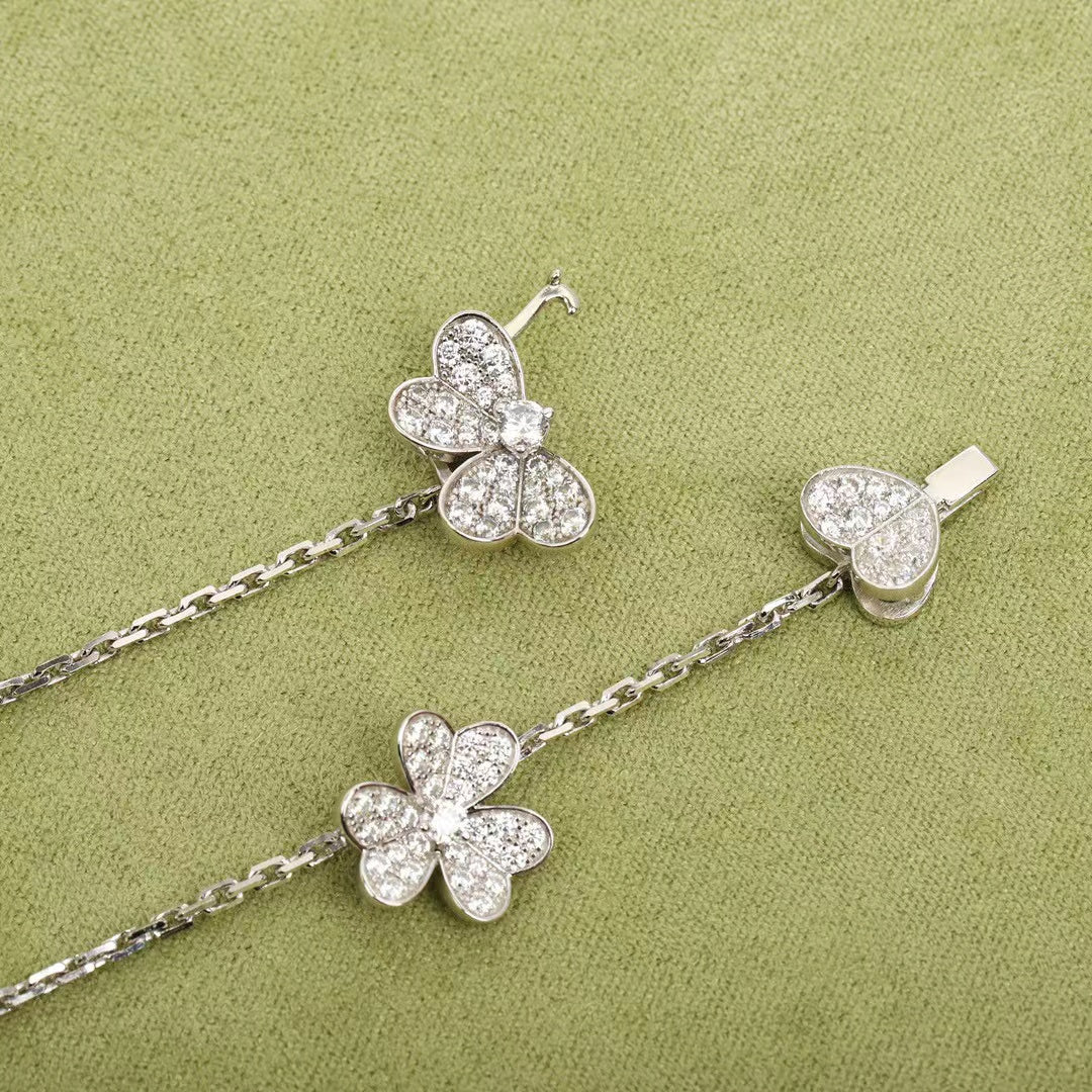 [Rosla Jewelry]FRIVOLE SILVER 9 FLOWERS NECKLACE