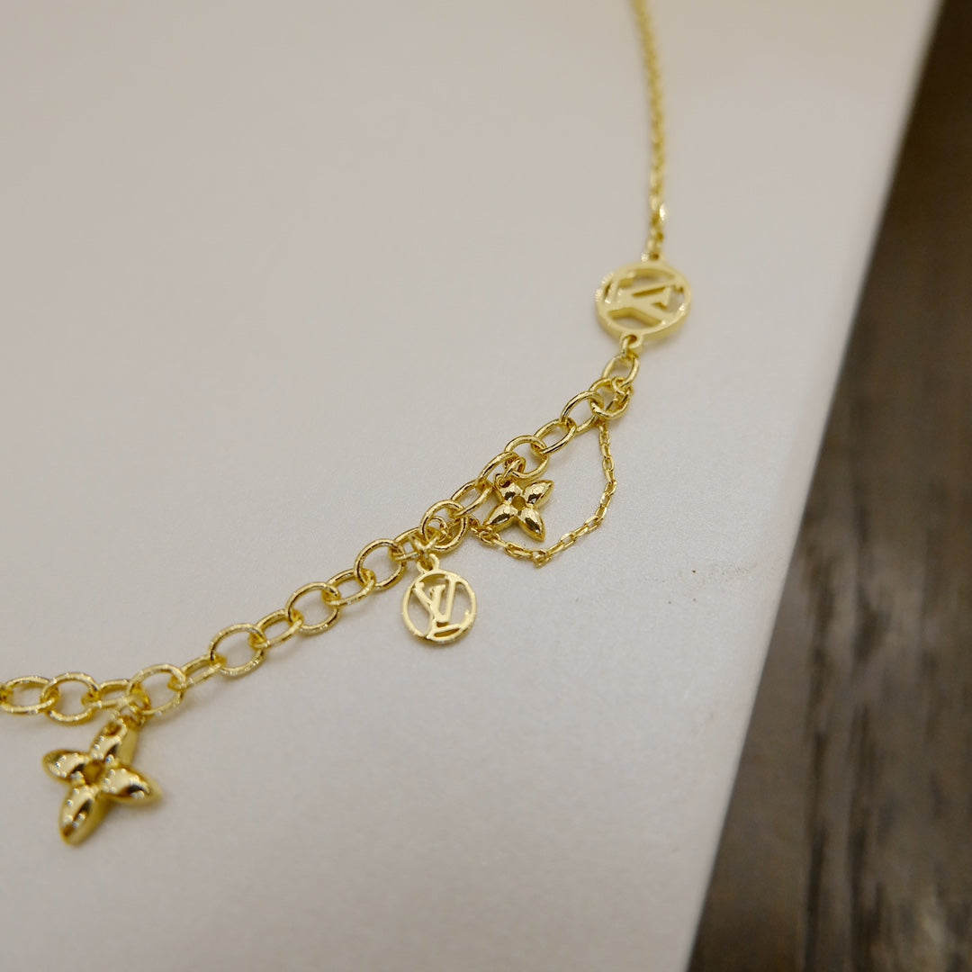 [Rosla Jewelry]BLOOMING SUPPLE NECKLACE BRASS