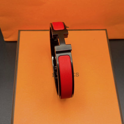 [Rosla Jewelry]CLIC HM SO BLACK RED BRACELET