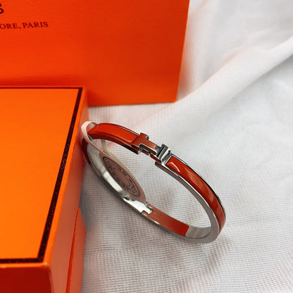 [Rosla Jewelry]CLASSIC HM CLIC RED 8MM ENAMEL BRACELET