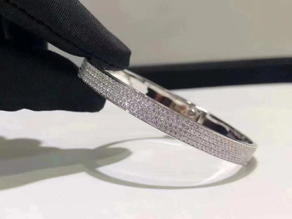 [Rosla Jewelry]HM KELLY BRACELET IN SILVER AND FULL PAVE DIAMOND