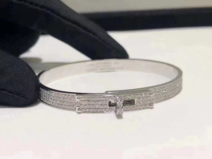 [Rosla Jewelry]HM KELLY BRACELET IN SILVER AND FULL PAVE DIAMOND