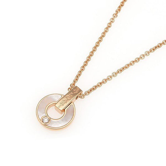 [Rosla Jewelry]GARI NECKLACE PINK GOLD MOP