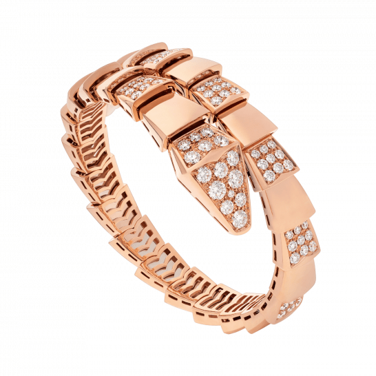 [Rosla Jewelry]SERPENTI WIDE BRACELET PINK GOLD DIAMOND