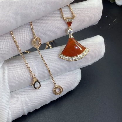 [Rosla Jewelry]DREAM NECKLACE CARNELIAN DIAMOND