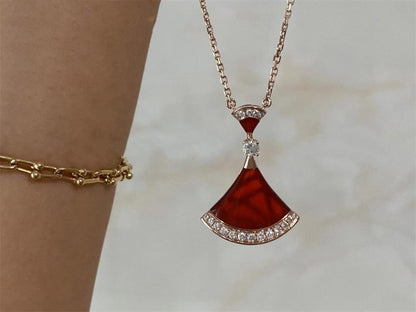 [Rosla Jewelry]DREAM NECKLACE CARNELIAN DIAMOND