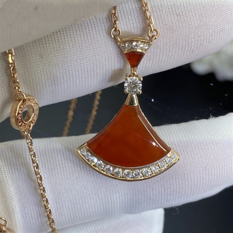 [Rosla Jewelry]DREAM NECKLACE CARNELIAN DIAMOND