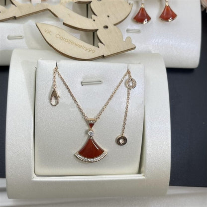 [Rosla Jewelry]DREAM NECKLACE CARNELIAN DIAMOND