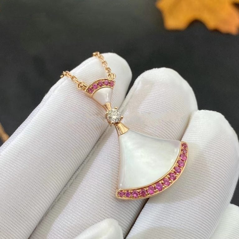 [Rosla Jewelry]DREAM NECKLACE MOP PINK DIAMOND